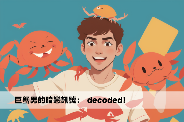 巨蟹男的暗戀訊號： decoded！